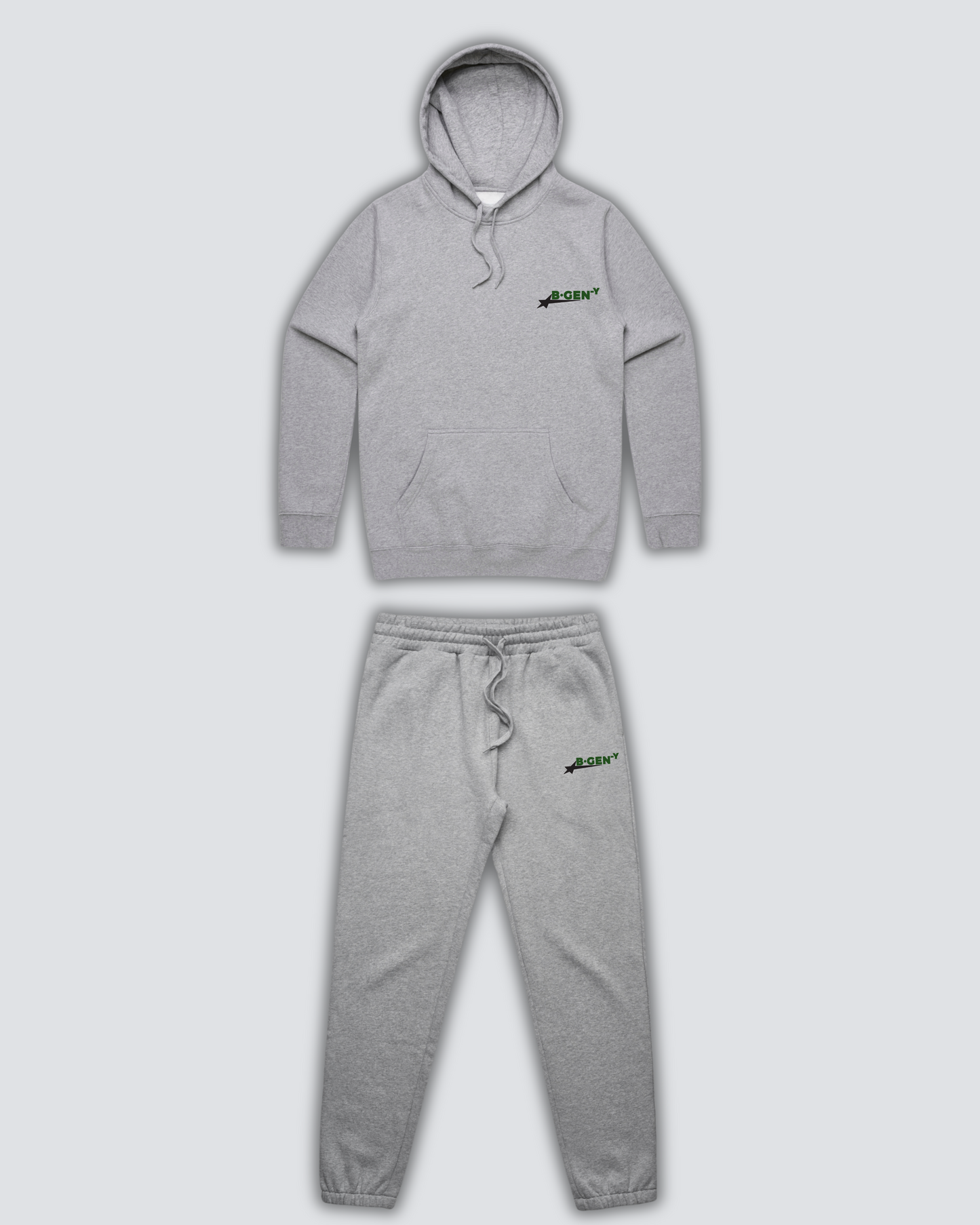 STAR LOGO HOODIE - HEATHER GREY