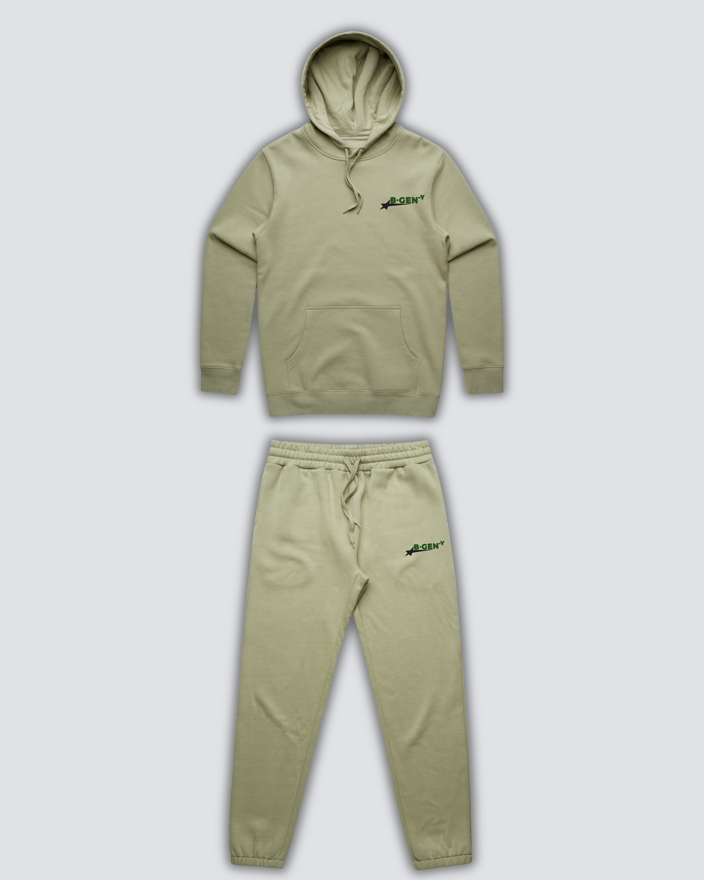 STAR LOGO HOODIE - SAGE