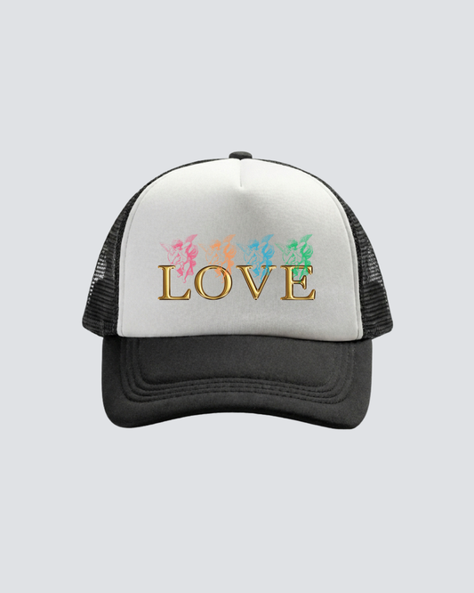 LOVE ANGELS TWO-TONE TRUCKER CAP