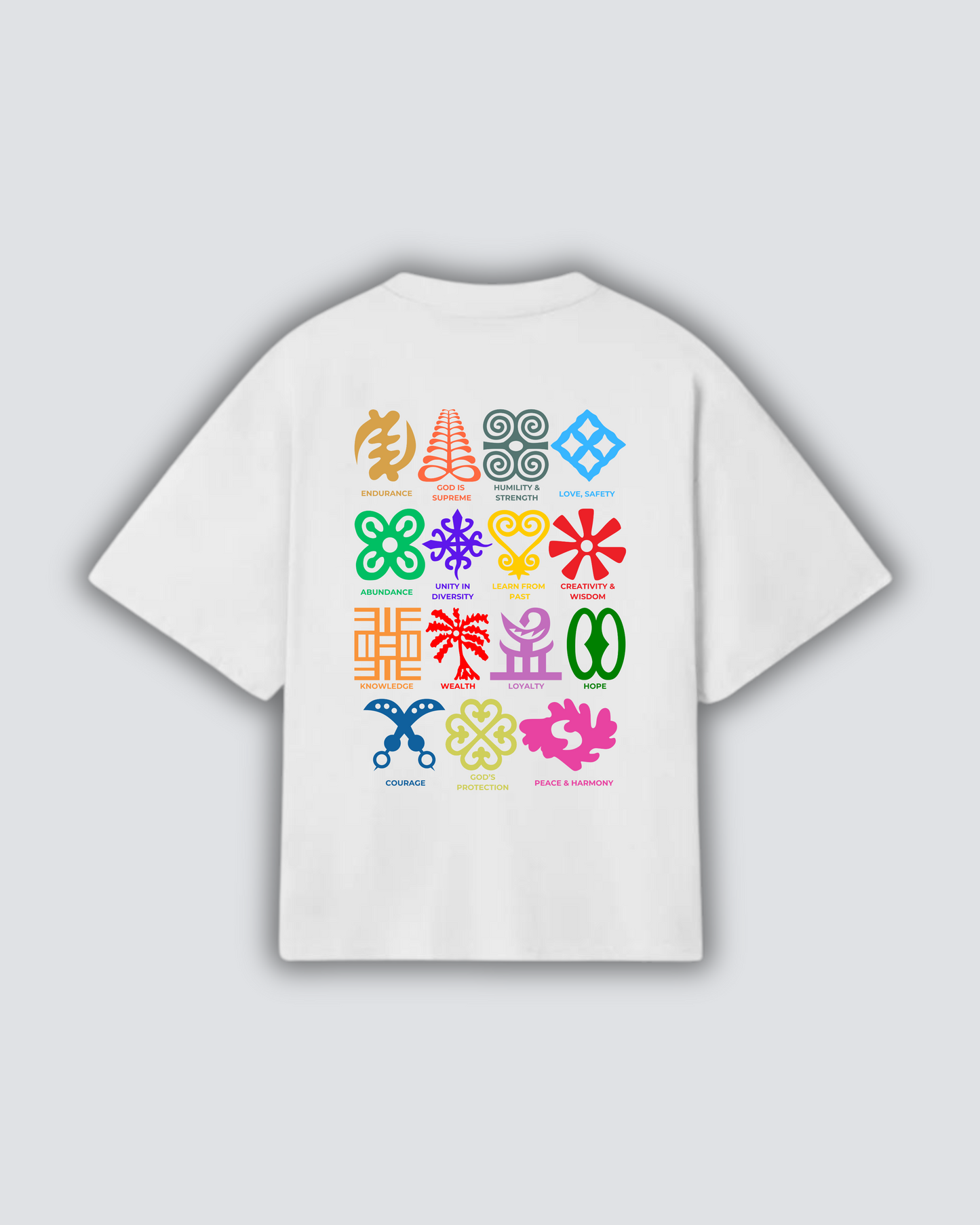 GHANA ADINKRA SYMBOLS T-SHIRT