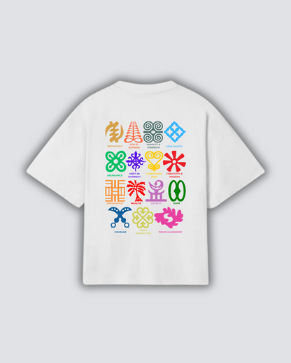 GHANA ADINKRA SYMBOLS T-SHIRT