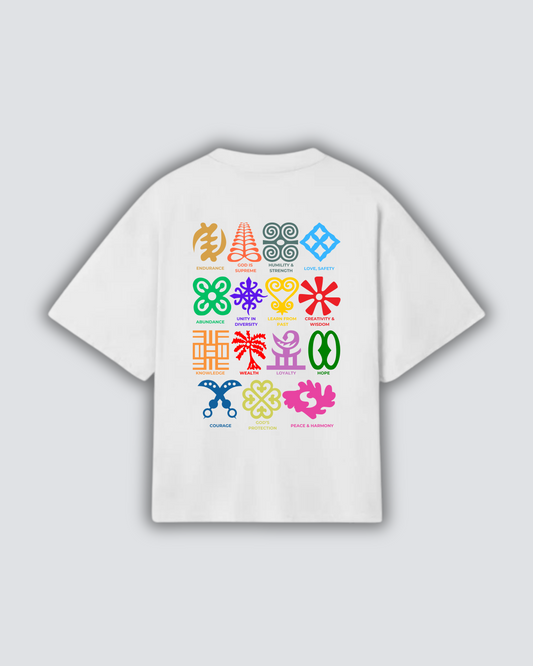 GHANA ADINKRA SYMBOLS T-SHIRT