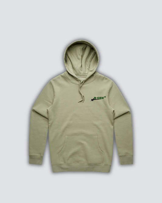 STAR LOGO HOODIE - SAGE
