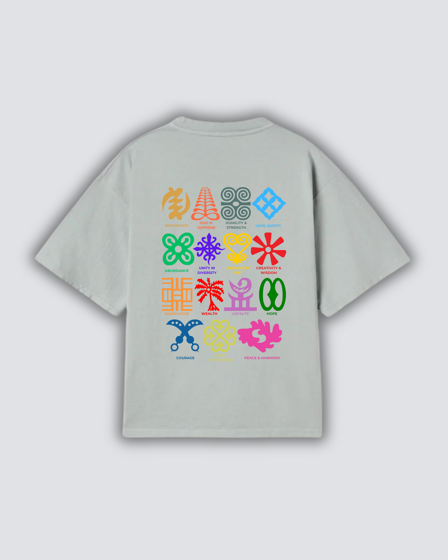 GHANA ADINKRA SYMBOLS T-SHIRT