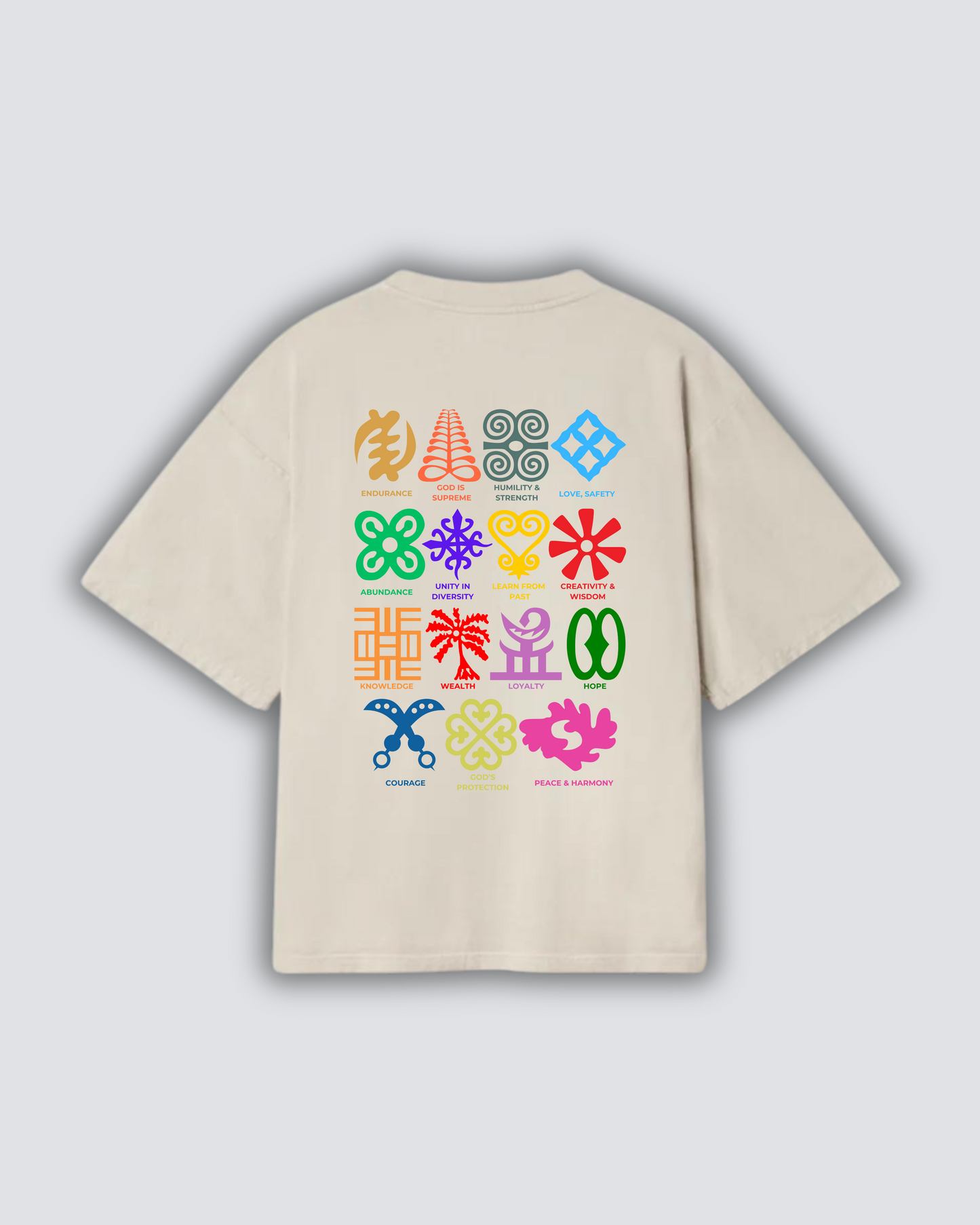 GHANA ADINKRA SYMBOLS T-SHIRT