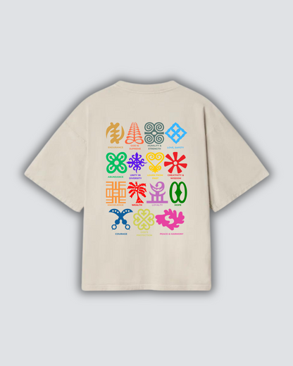 GHANA ADINKRA SYMBOLS T-SHIRT