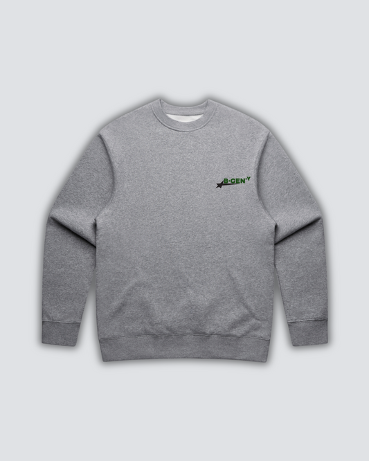 STAR LOGO SWEATSHIRT - HEATHER GREY