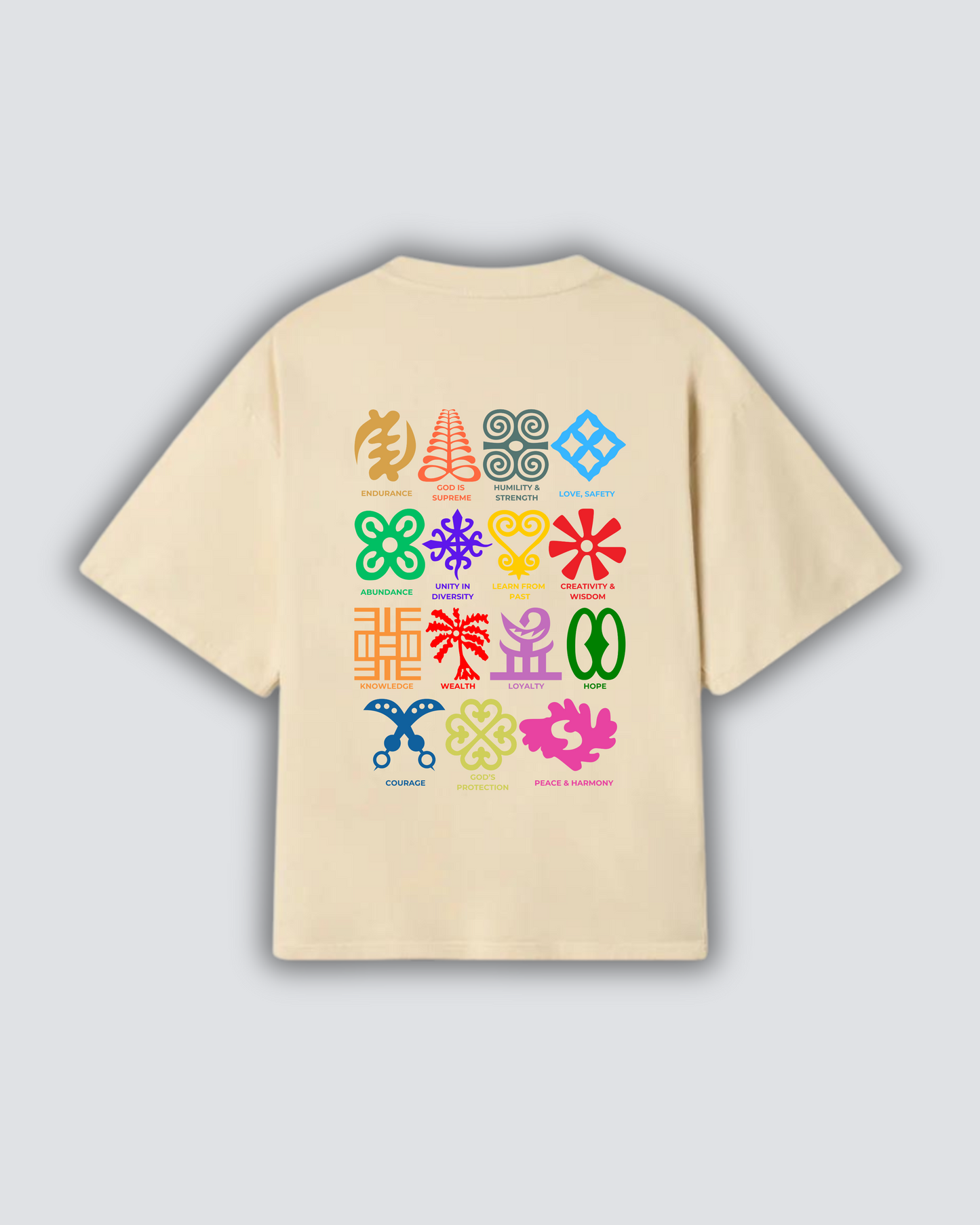 GHANA ADINKRA SYMBOLS T-SHIRT