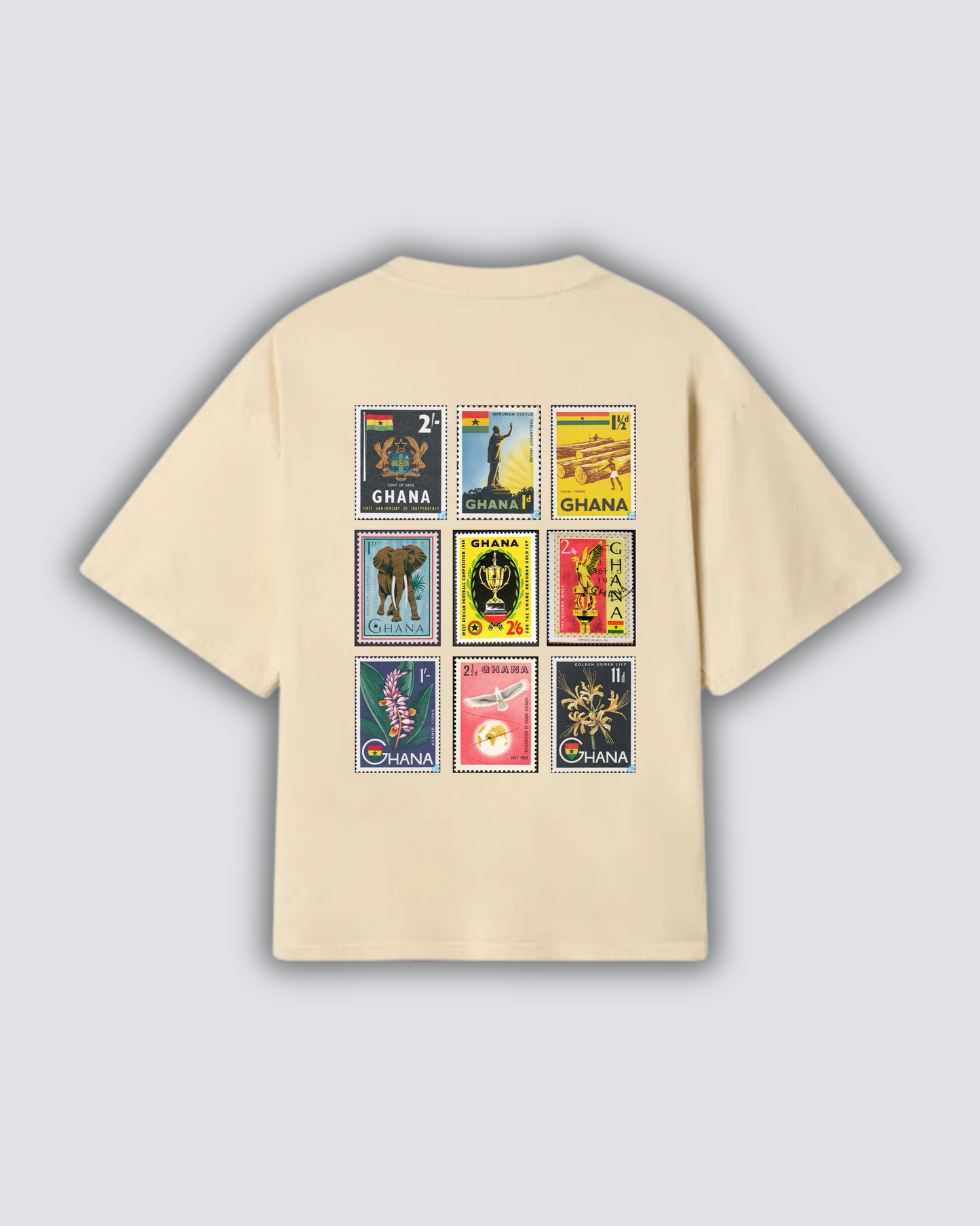 GHANA STAMPS T-SHIRT